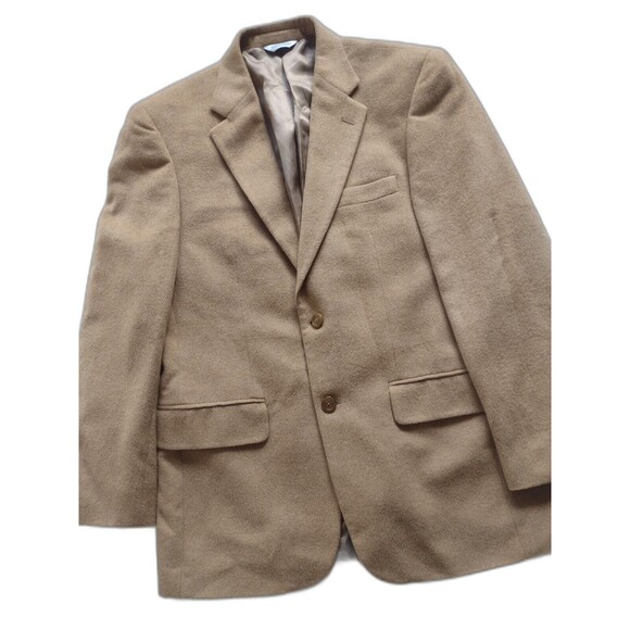 Joseph & Feiss 100% Camel Hair Blazer Sport Coat Jacket Soft Size 39R Career - Picture 1 of 10